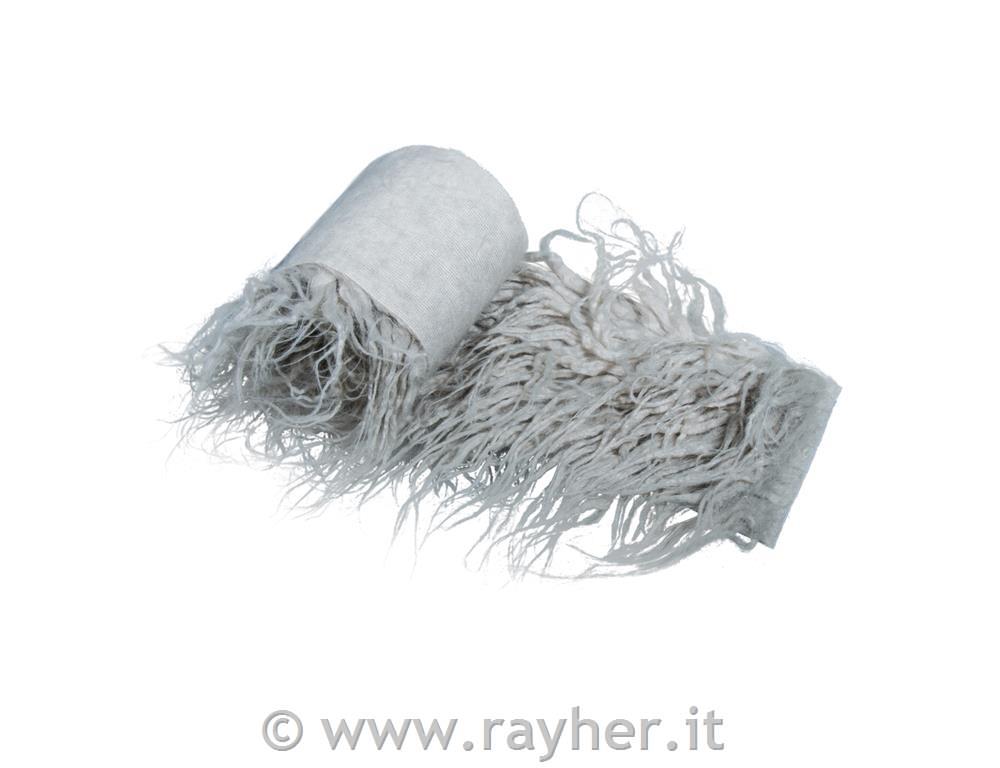 Peluche pelo lungo, grigio chiaro, 60x10cm, bus.blis. 1pz