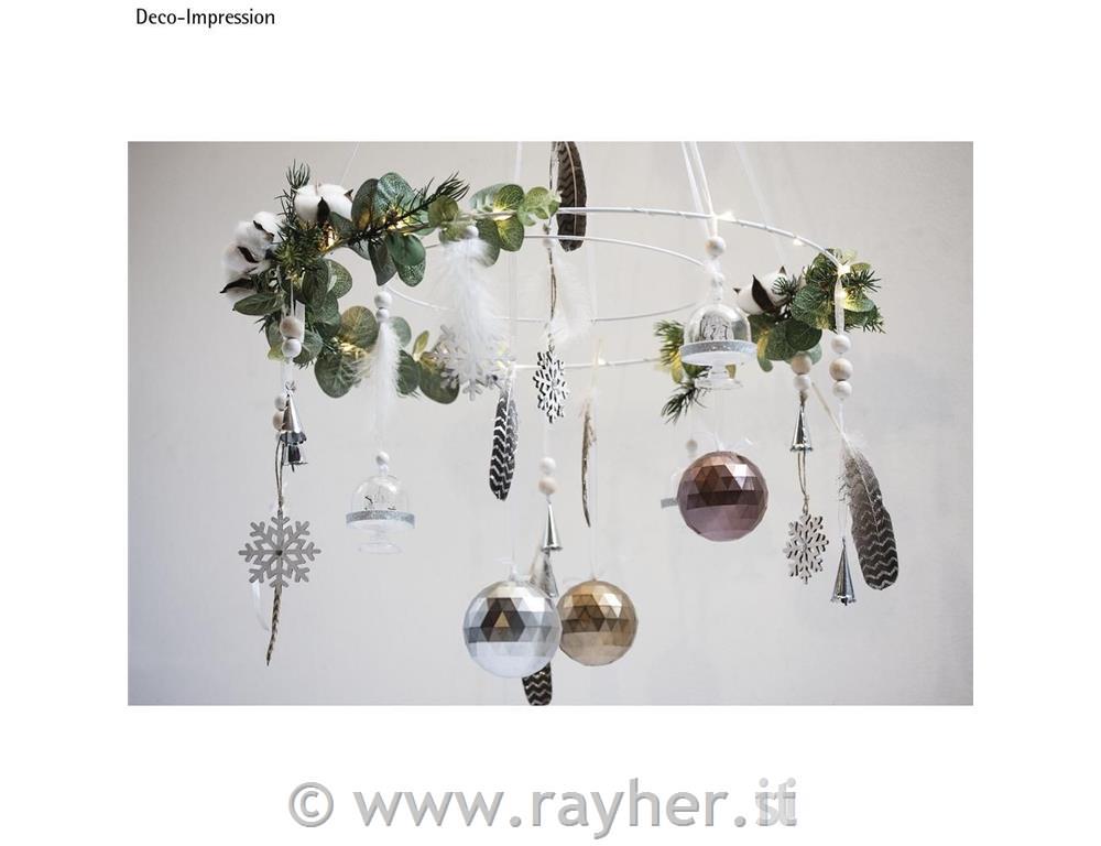 Rametto fiori del cotone, 6cm o, 10cmox PVC 6pz