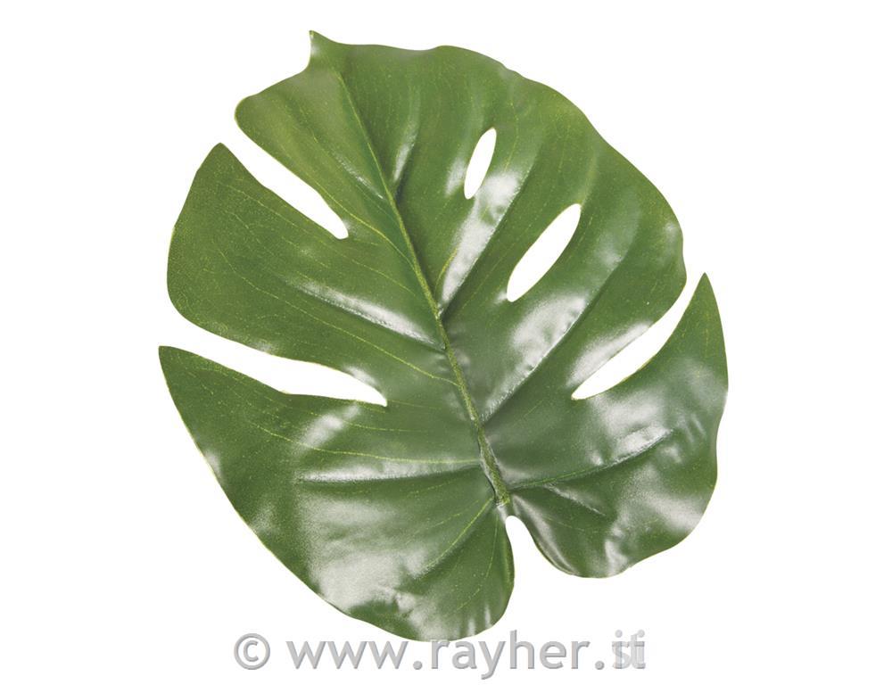 Monstera leaf, 14x16cm, tab-bag 2pcs