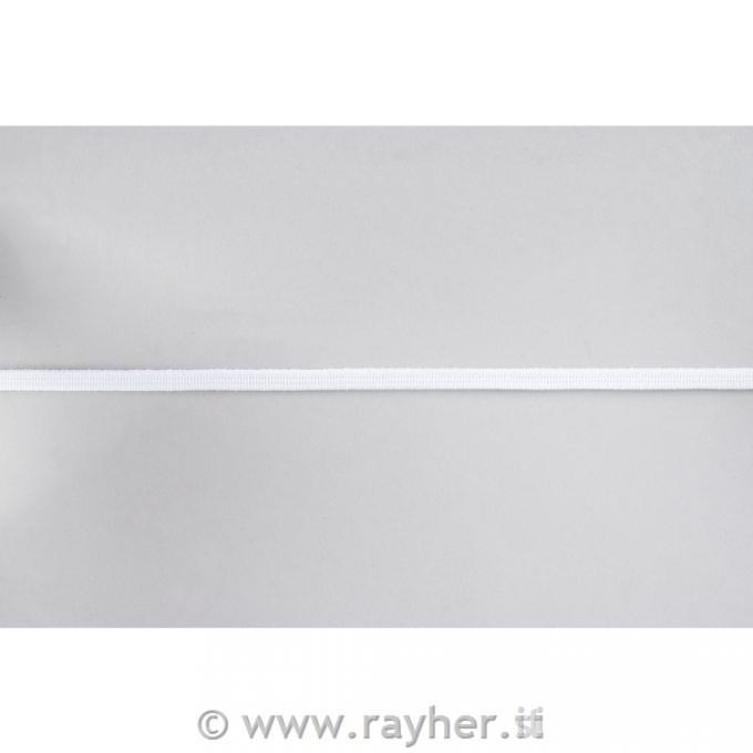 Filo elastico, 5mm o, bianco, rotolo 5m