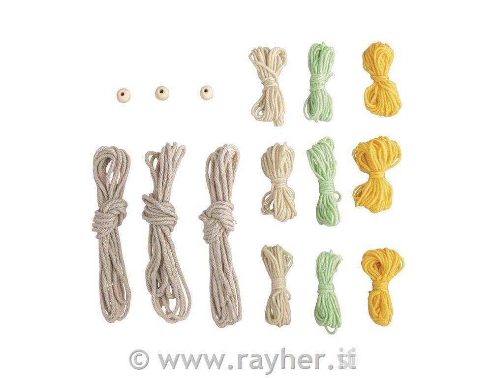 Set per macrame: Arcobaleno, 13cm, 3 pz