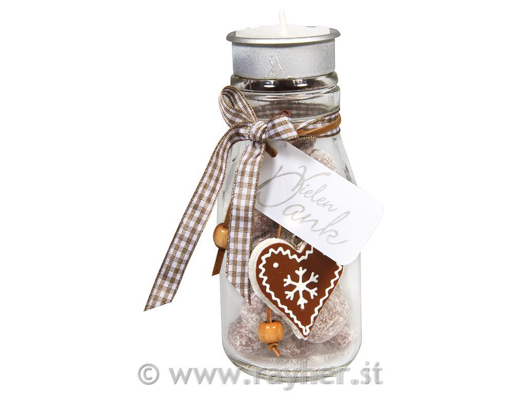 Bottiglia vetro c.portalumini, 5,5cm o14cm, busta 1pz