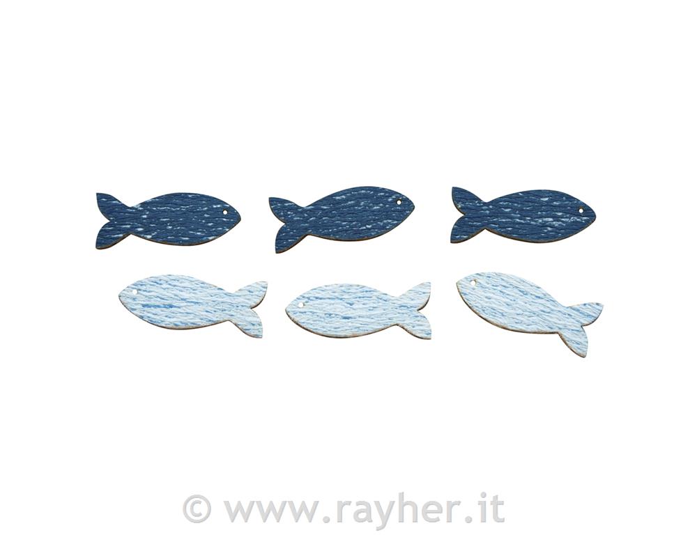 Wooden objects Fishes, 3.5cm, w. adh. do