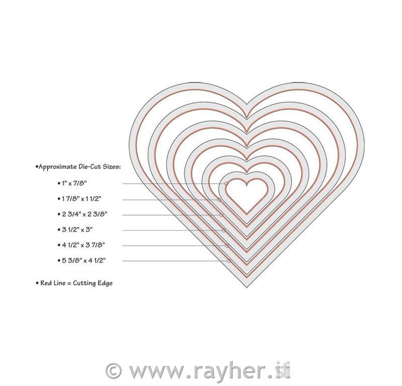 Sizzix Framelits stencil set, 2,2x2,2cm,