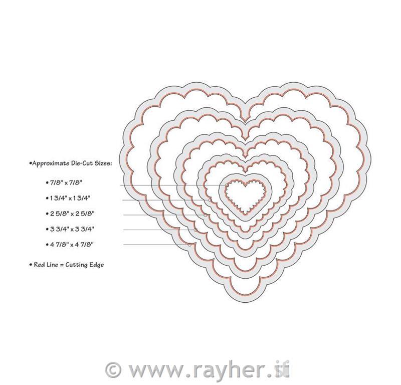 Sizzix Framelits stencil set, 1,9x1,9cm,