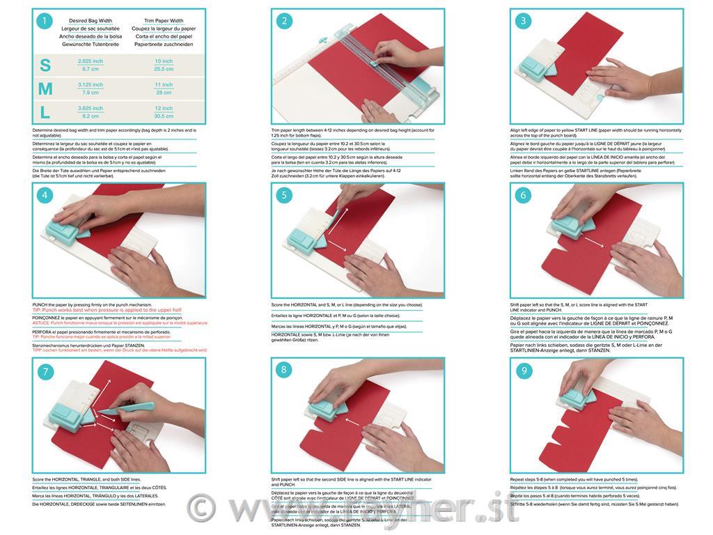 Rezalna plošča za izdelavo darilnih vrečk, Gift Bag