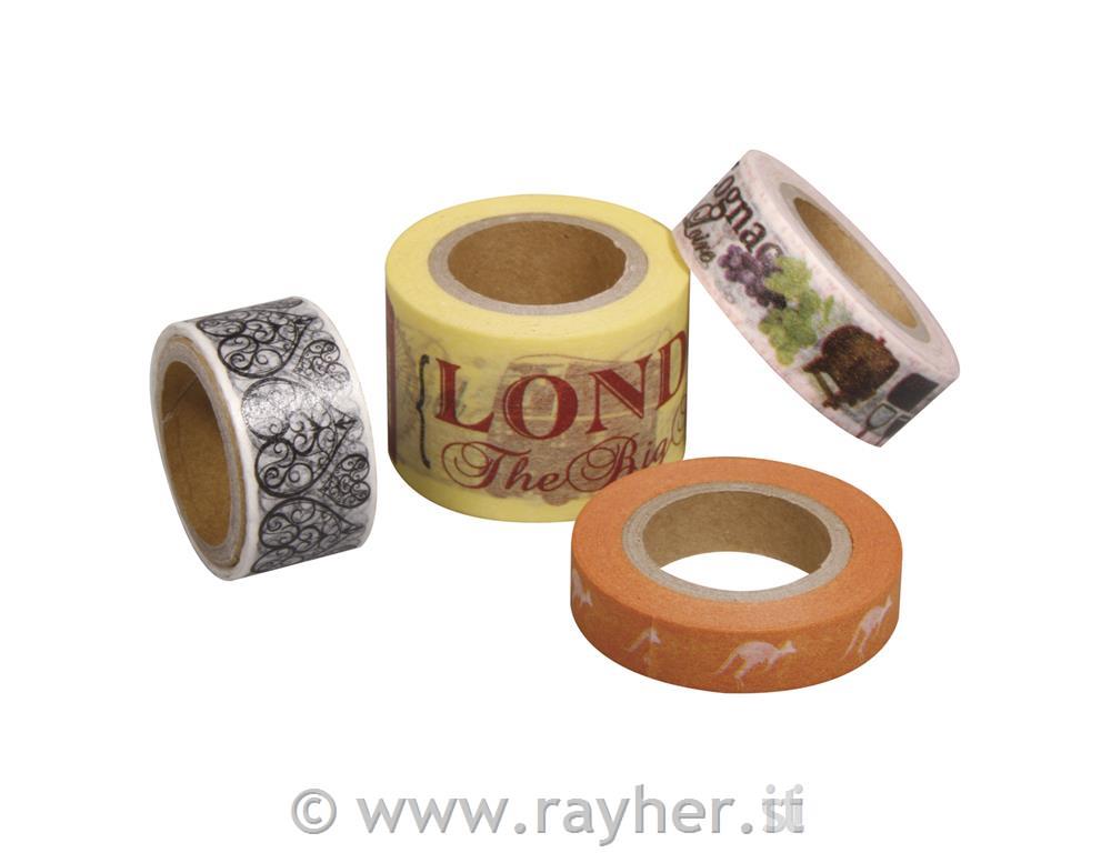 Washi Tape wine, 15mm, roll 15m