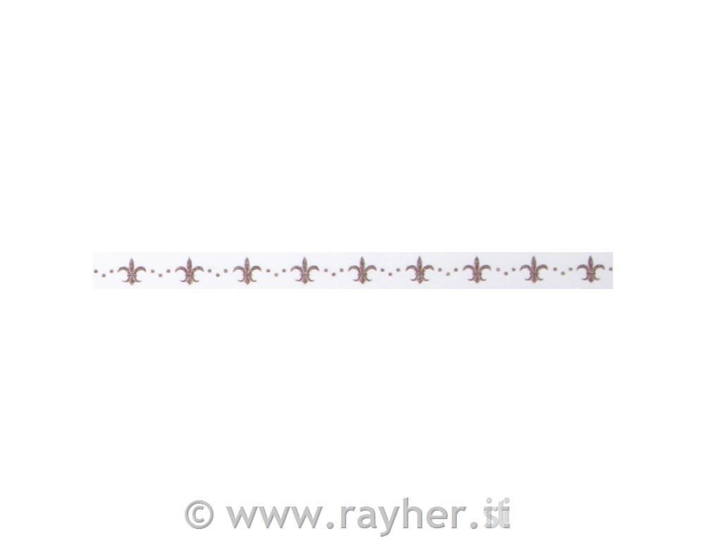 Washi Tape ornamento giglio10mm, rotolo 15m