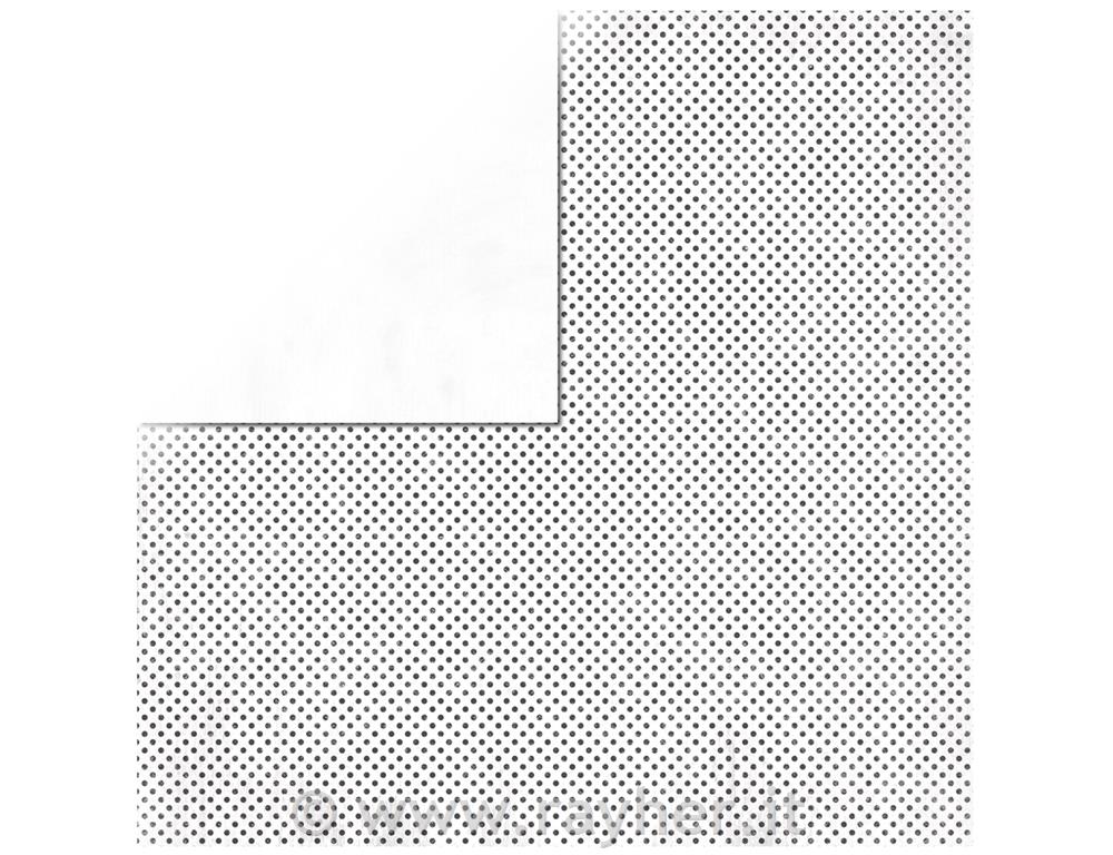 Carta scrapbooking Double Dot30,5x30,5cm, 190g/m2bianco