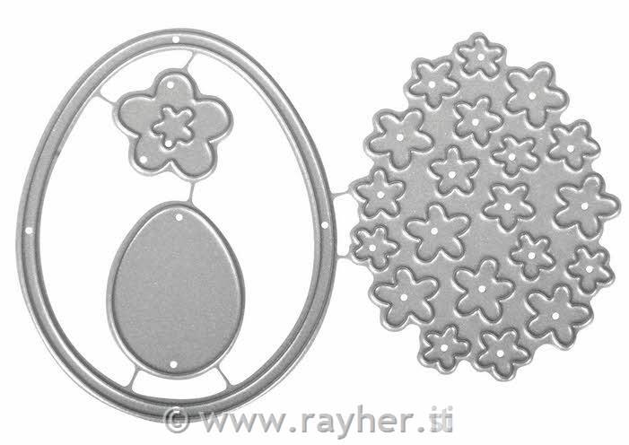 Fustelle Rayher.: Blooming Eggbus.blis. 4 pz1,1-5,6cm