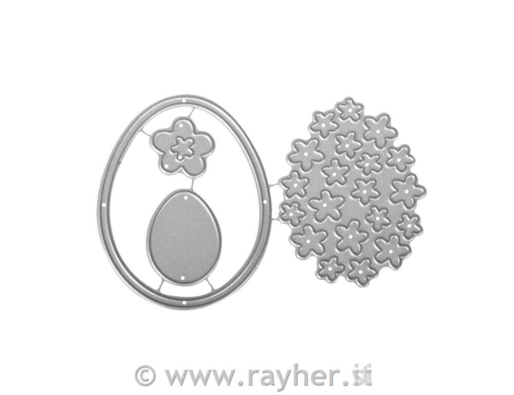 Fustelle Rayher.: Blooming Eggbus.blis. 4 pz1,1-5,6cm