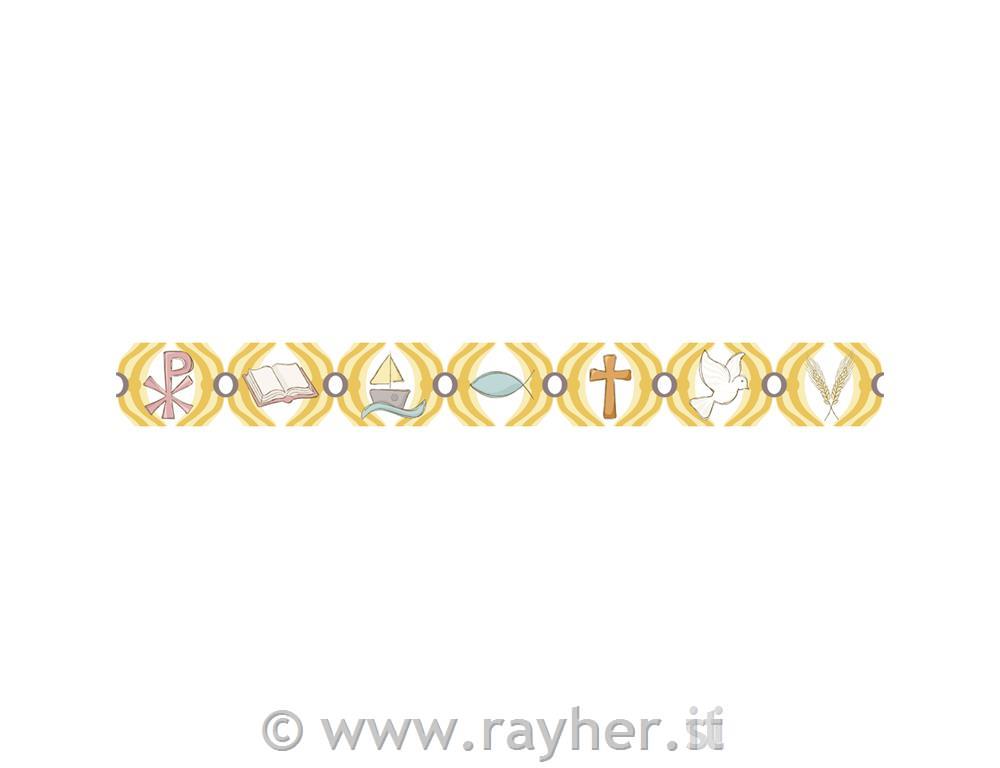 Washi Tape Krščanski motivi, mandarina, 15mm, 15m