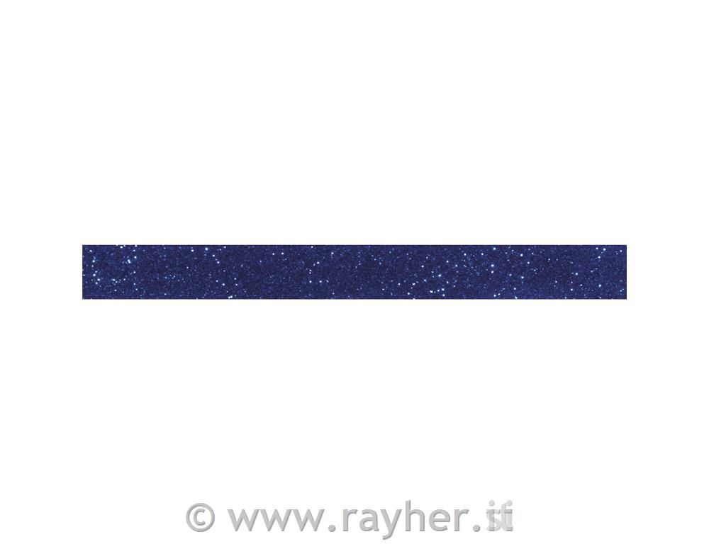 Glitter Tape, royal blue, 15mm, roll 5m