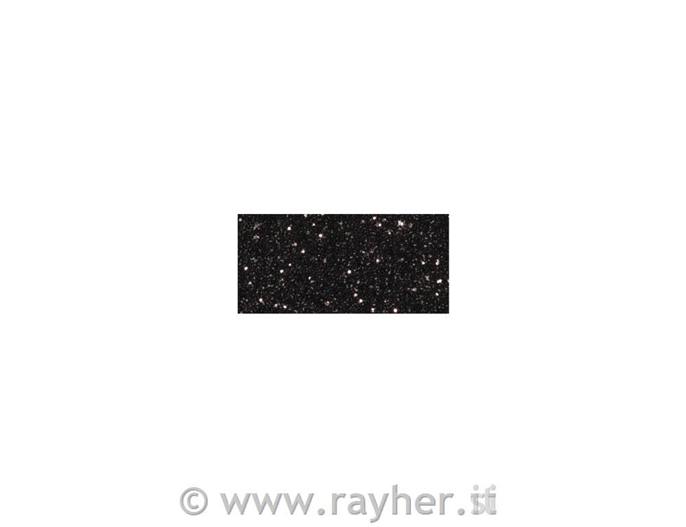 Lepilni trak z bleščicami, črn, 15mm, 5m,