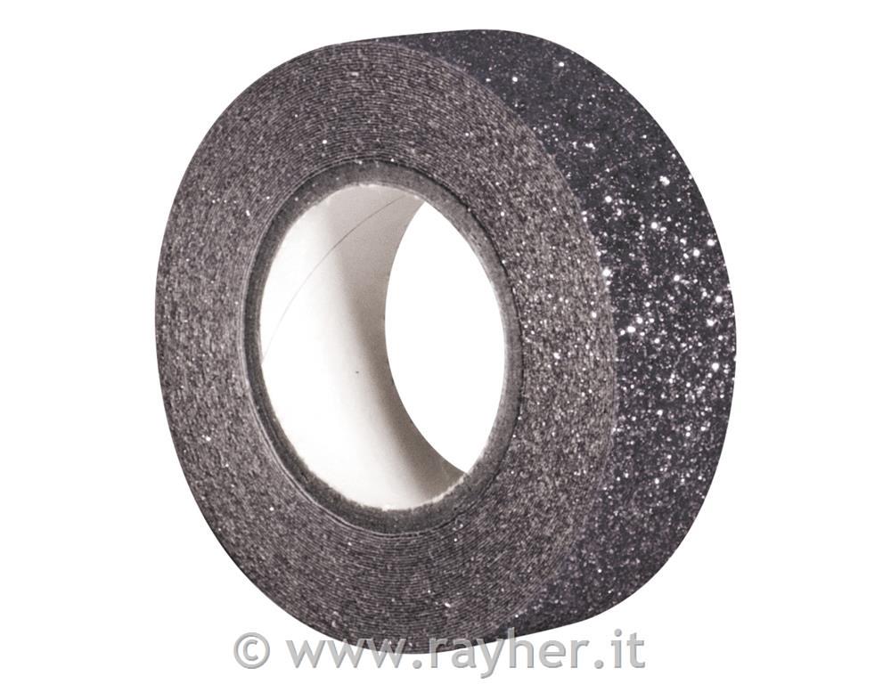 Nastro adesivo glitter15mm, rotolo 5mplatino