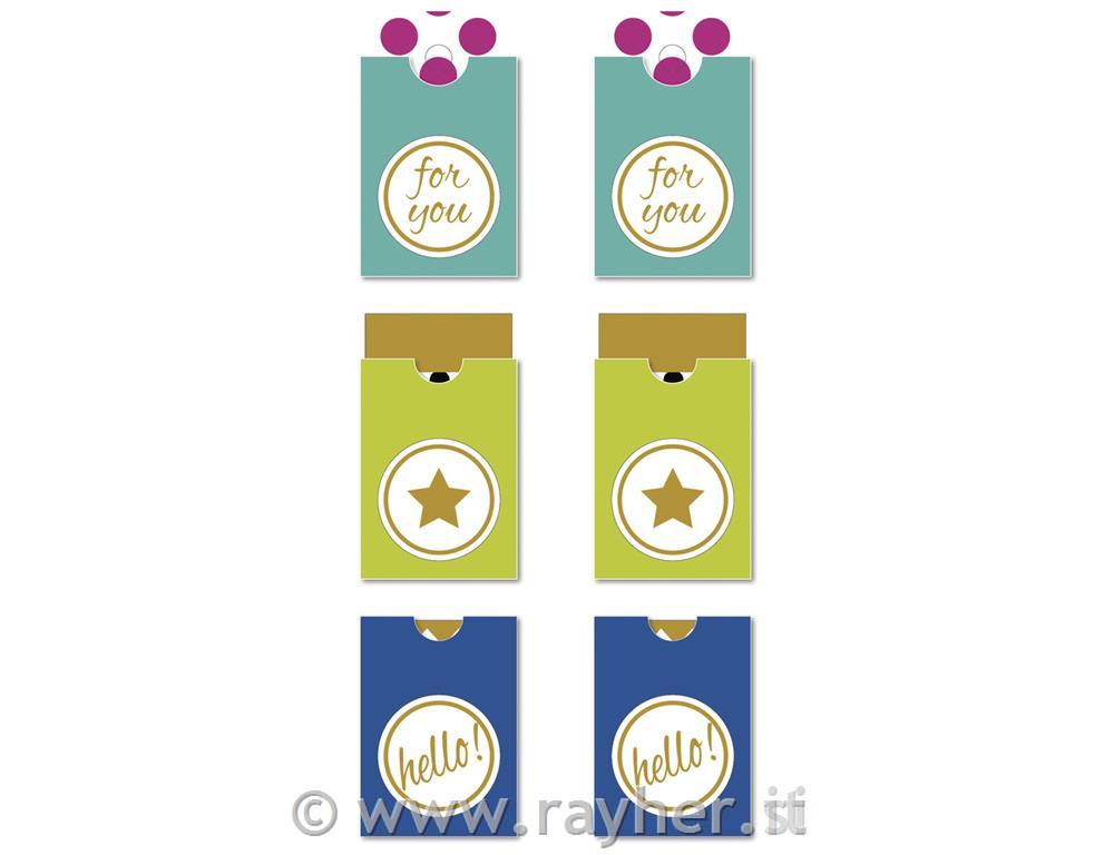 Nalepke tagi "For You" 6 kosov