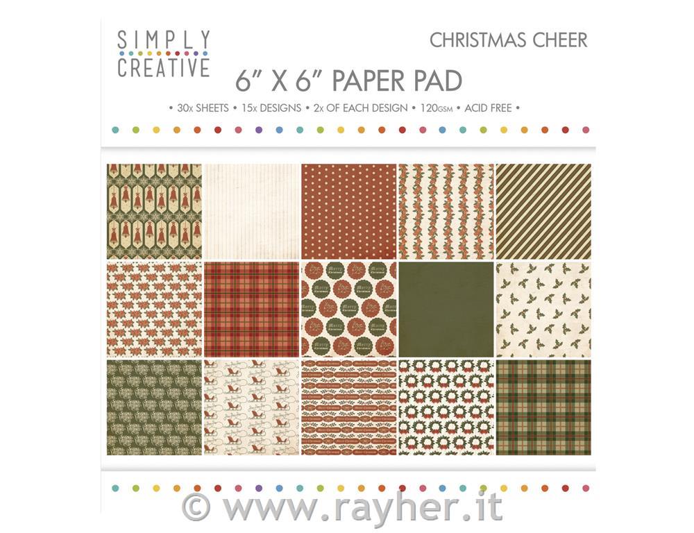 Blocco scrap Christmas Cheer,FSC MixCred15,2x15,2cm, 120 g/m2 30fogli