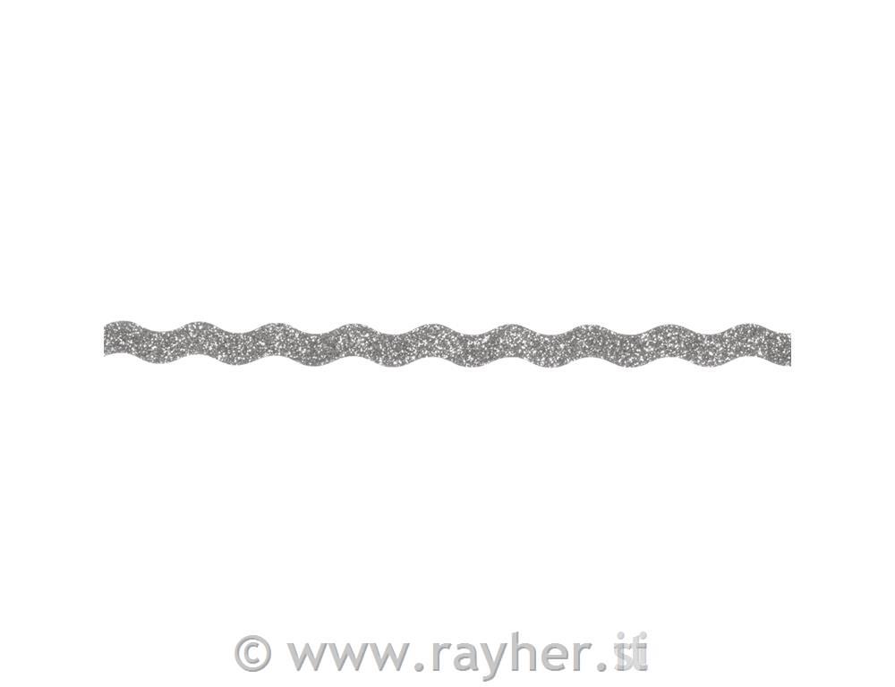 Lepilni trak Wave, srebrn, 15mm, 5m