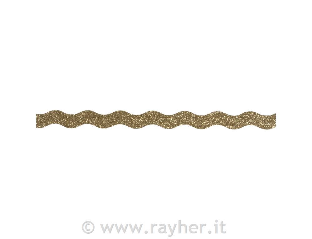 Lepilni trak Wave, zlat, 15mm, 5m
