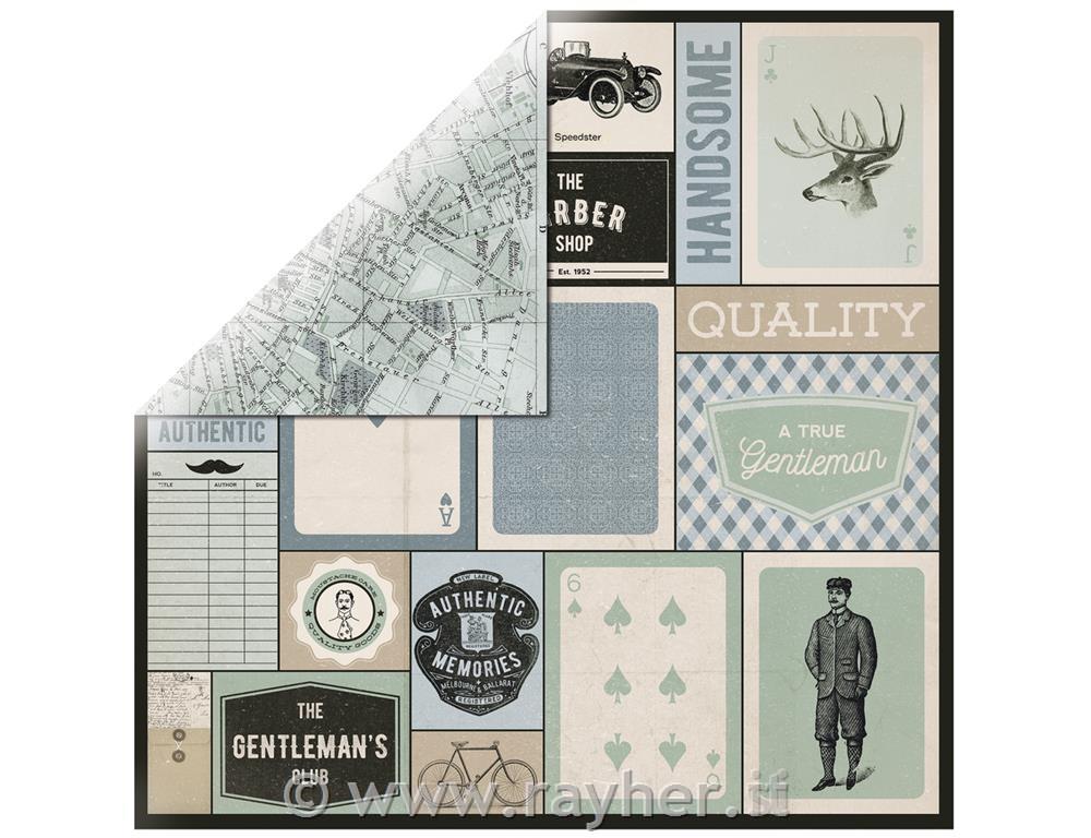 Carta scrapbooking Shave30,5x30,5cm, 150g/m2