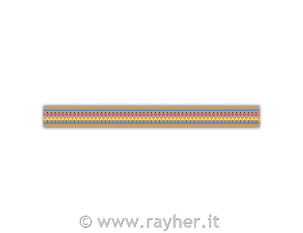 Washi Tape bordatura variopinta15mm, rotolo 15m