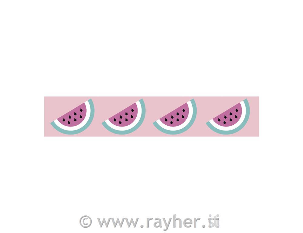 Nastro adesivo Washi Melon, 15mm, rotolo10m