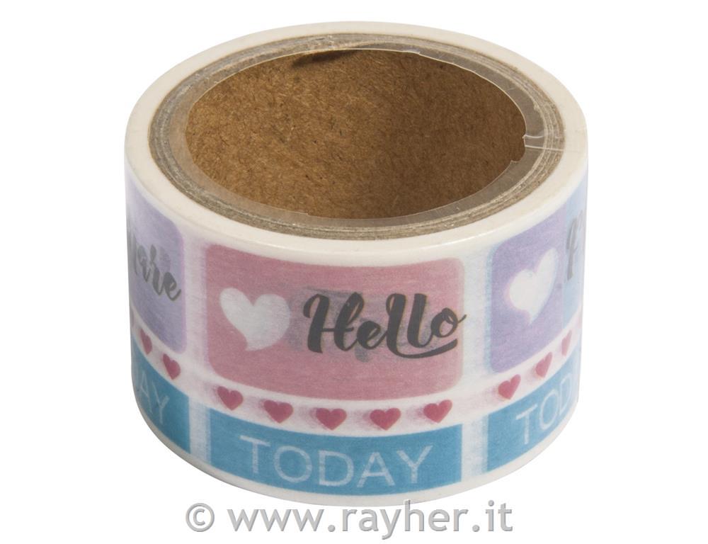 Washi Tape Set Life Planner, 15mmx5m + 30mmx5m, box 10m