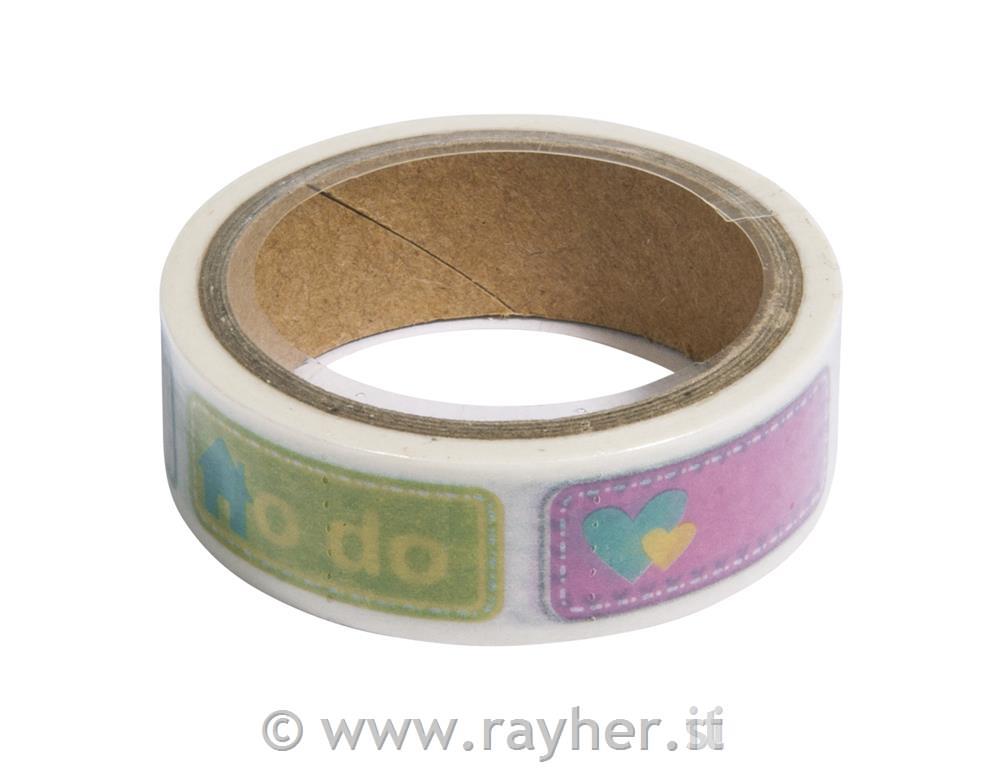 Washi Tape Set Life Planner, 15mmx5m + 30mmx5m, box 10m