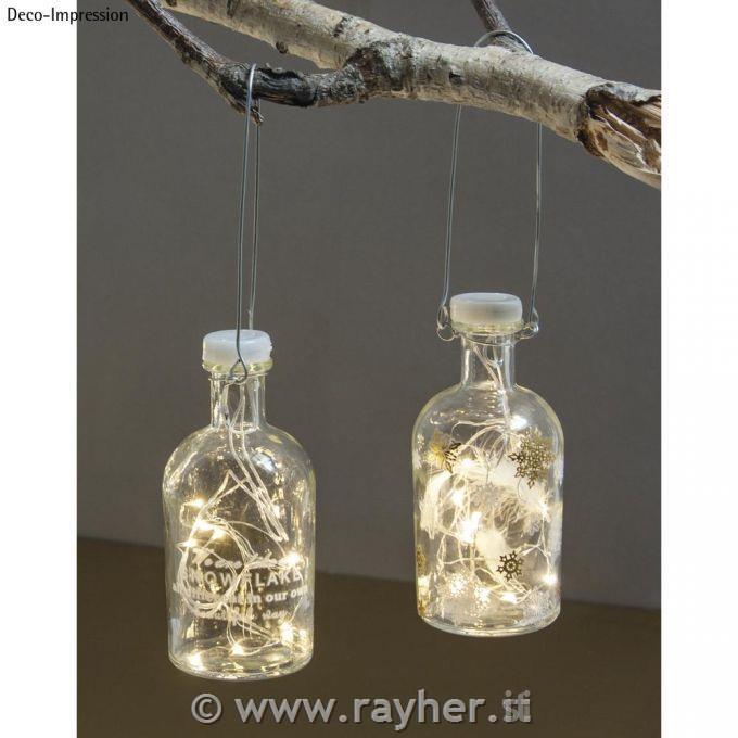 Decalcomania "Snowflake", bianco/oro, detto+fiocchi, bus.blis. 2fogli