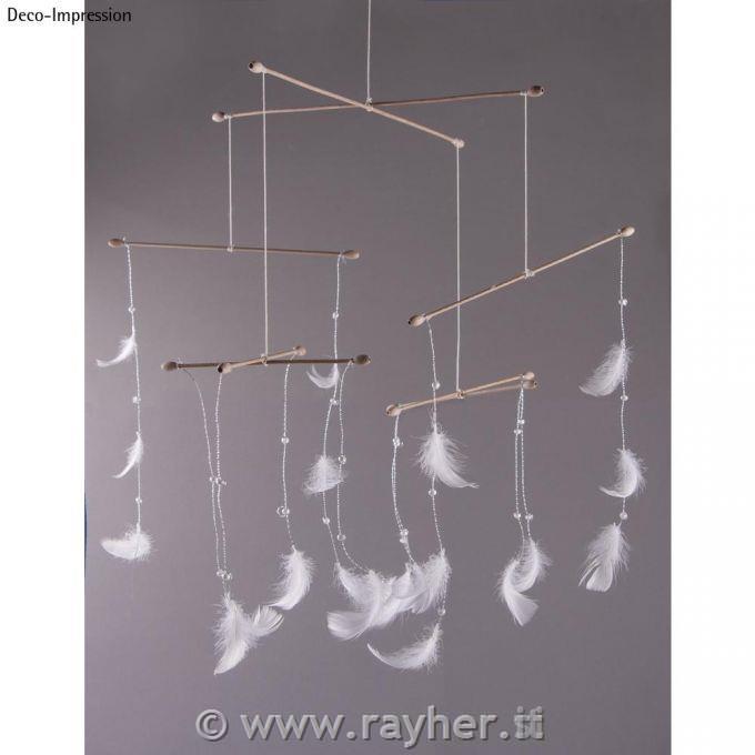 Set mobile legno completo8 stecche+20 perle, bus.blis. 1set