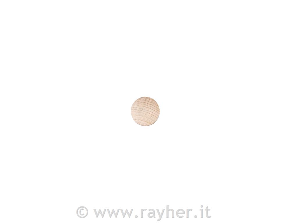 Dischetti legno, tondi, concavi15 mm