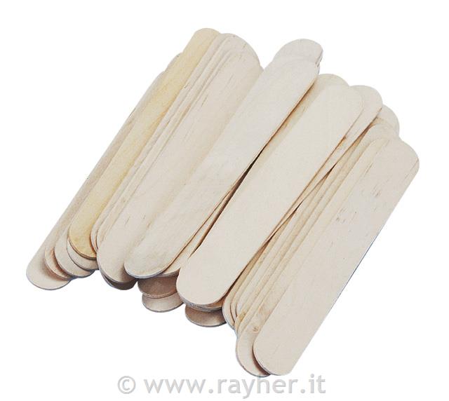 Bastoncini legno150x20mm, busta 36 pznaturale