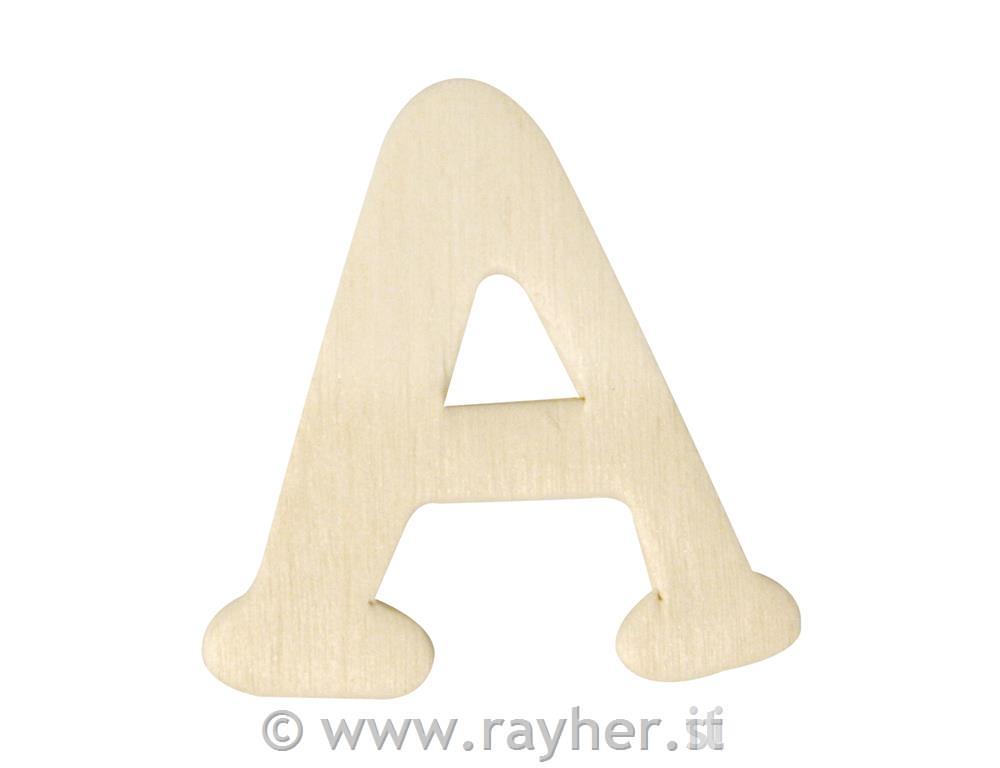 Lettere in legno, 4 cmA