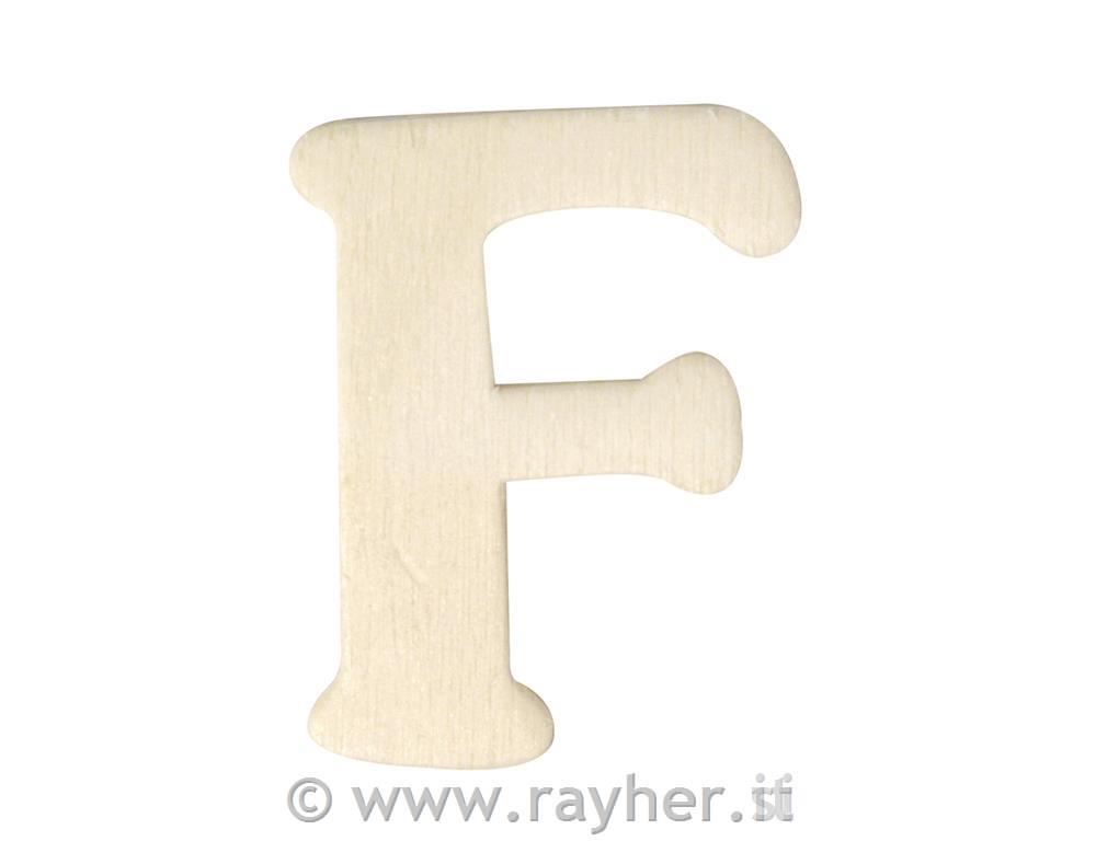 Lettere in legno, 4 cmF