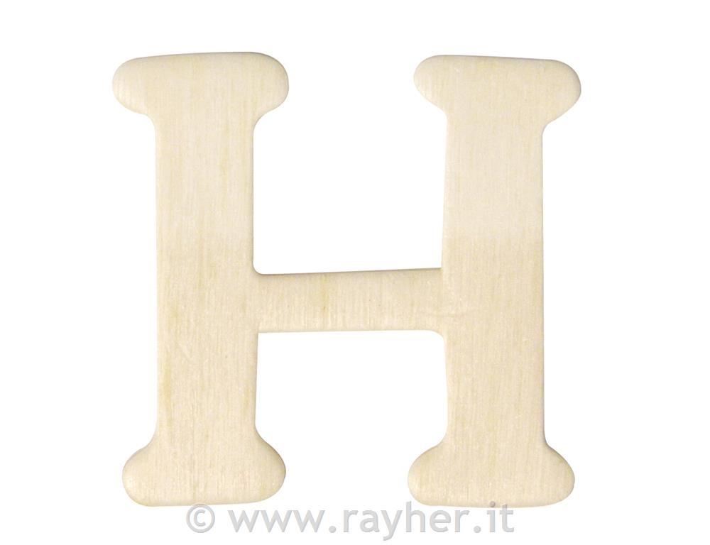 Lettere in legno, 4 cmH