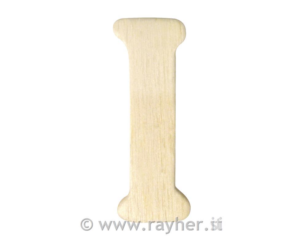 Lesena črka, 4 cm, I