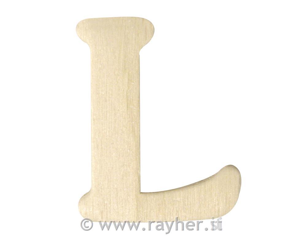 Lettere in legno, 4 cmL