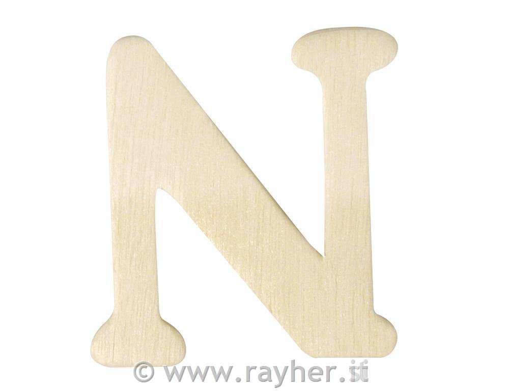 Lettere in legno, 4 cmN