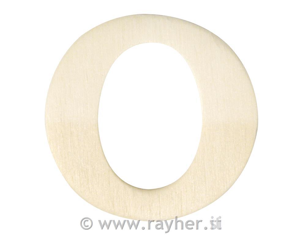 Lesena črka, 4 cm, O