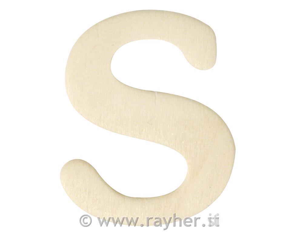 Lesena črka, 4 cm, S