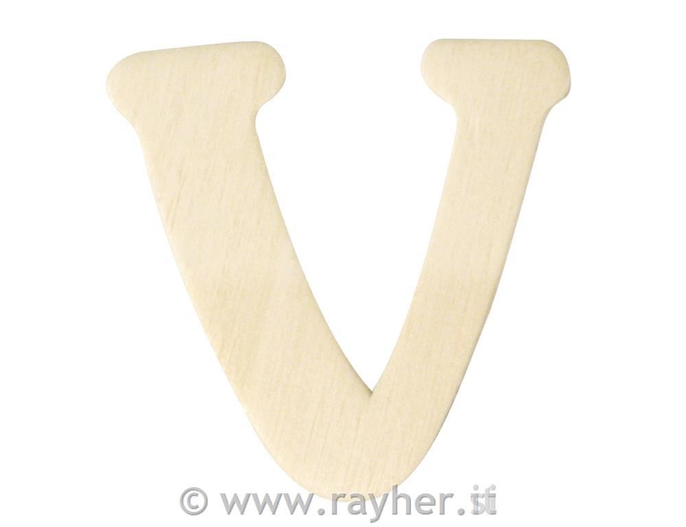 Lettere in legno, 4 cmV