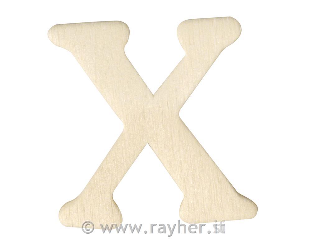 Lettere in legno, 4 cmX
