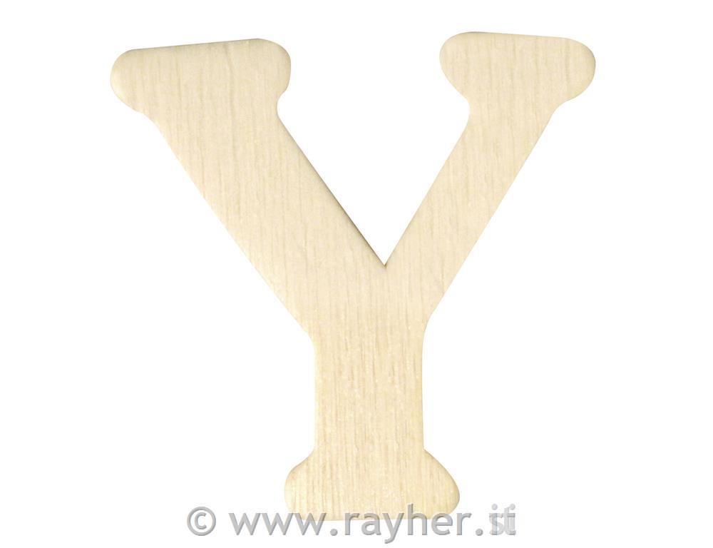 Lettere in legno, 4 cmY