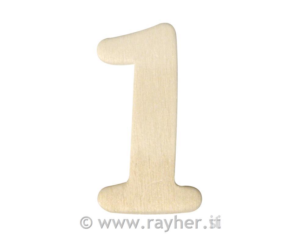 Cifre in legno, 4 cm1