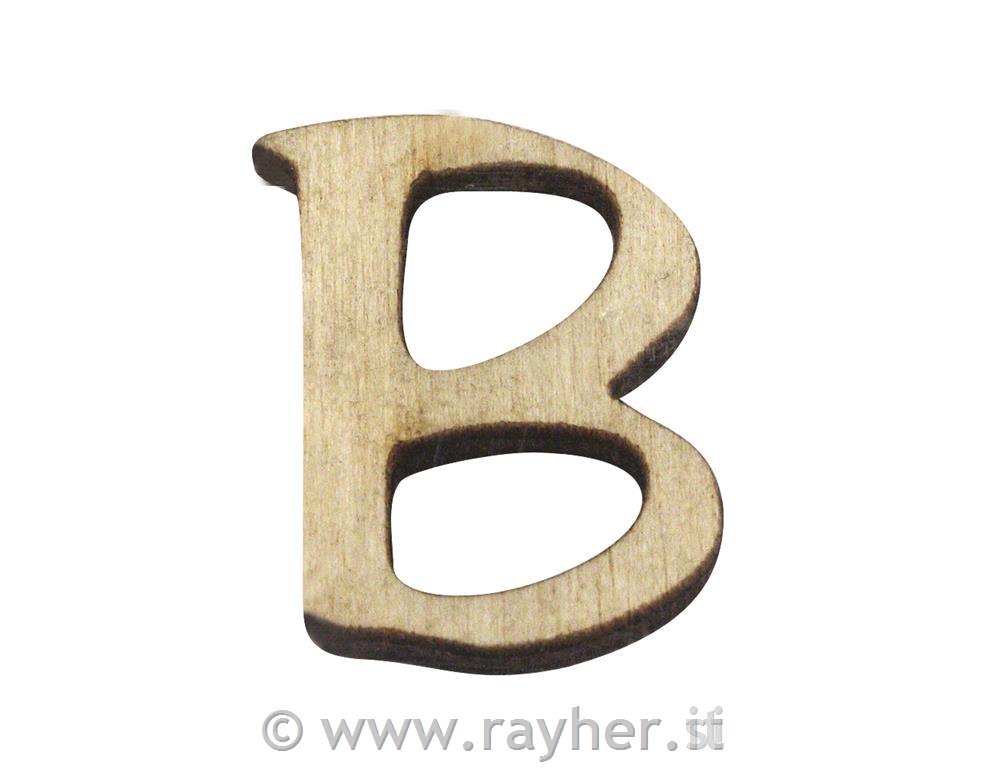 Wooden letter, B, 2 cm