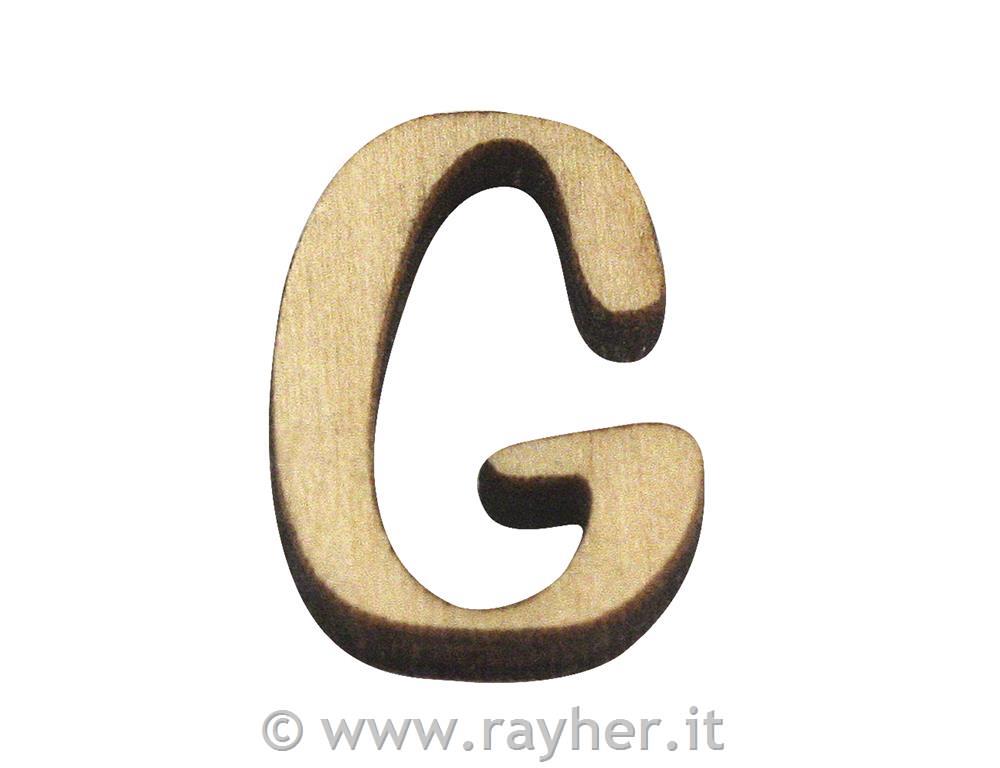 Lesena črka, G, 2 cm
