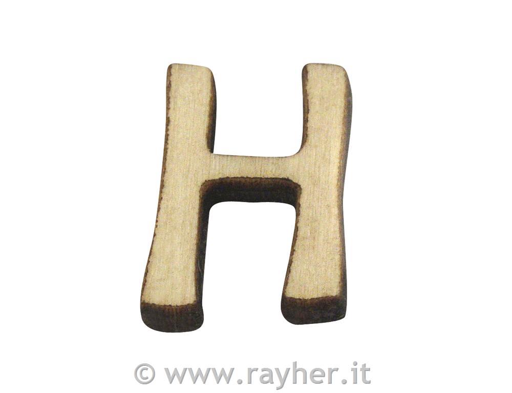 Lesena črka, H, 2 cm