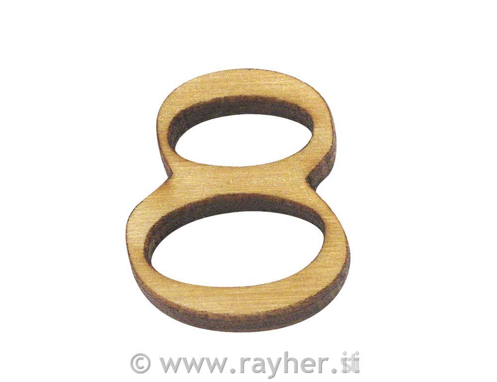 Lesena številka, 8, 2 cm
