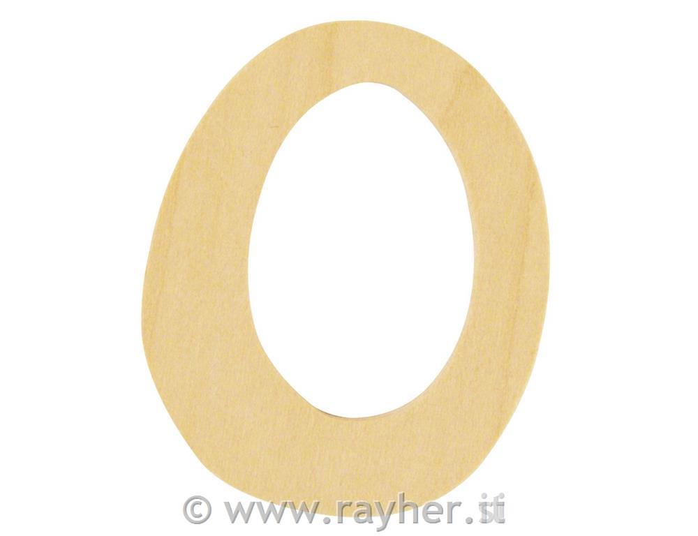 Wooden number FSC Mix Credit, 6cm o, 0