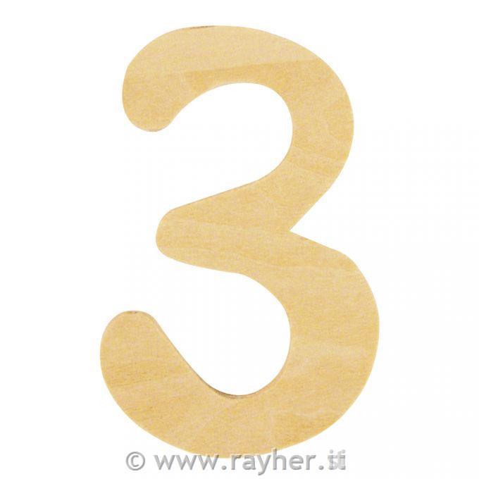 Numero-legno FSC Mix Credit, 6cm o3